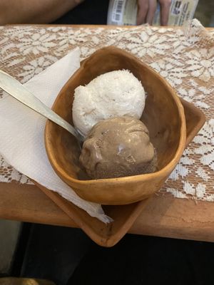 Chocolate and coconut   at Cafe 82 in Galle