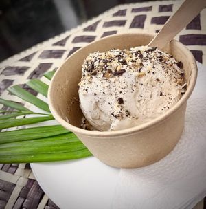 The coconut ice cream is to die for. at Cafe 82 in Galle