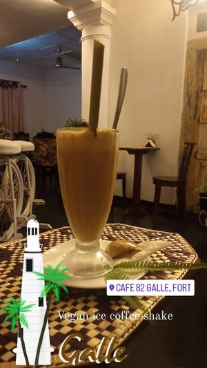 Iced Coffee at Cafe 82 in Galle