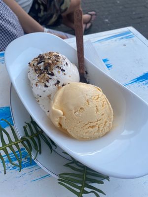 Coconut and mango! at Cafe 82 in Galle