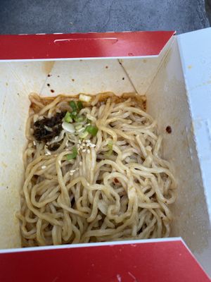 Dan Dan noodles  at Dough Zone in Seattle