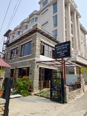 Front side of the Caffe. at Wendy Juice Shop in Pokhara