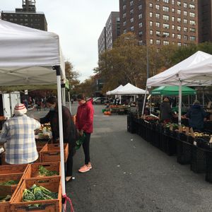 This is the entire farmer's market at Farmer's Market - East Harlem in New York City
