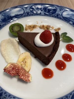 Chocolate tart. at M's Table in Yokohama
