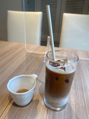 Soy latte at M's Table in Yokohama