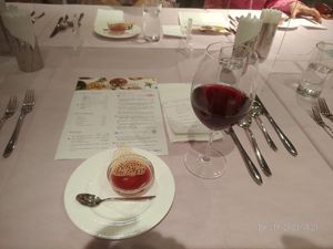 They even have non alcoholic vegan wine, my favorite. at M's Table in Yokohama