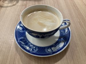 Soy latte  at M's Table in Yokohama