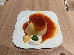Vegan pudding at M's Table in Yokohama