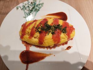Omurice at M's Table in Yokohama