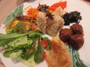 Lunch plate at M's Table in Yokohama