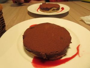 Chocolate tart. wowza!! at M's Table in Yokohama