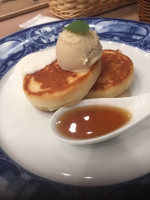 Pancakes!! SO good. at M's Table in Yokohama