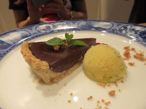 Choco tart. Mmmmmm at M's Table in Yokohama