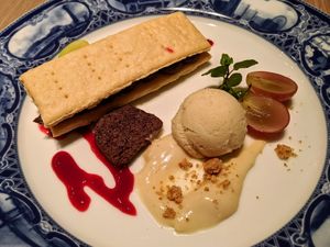 Chocolate millefeuille at M's Table in Yokohama