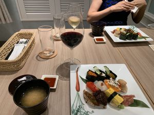 Sushi plate at M's Table in Yokohama