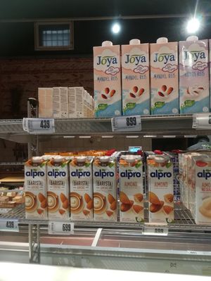 VG milk selection 2 at Spar Market in Budapest