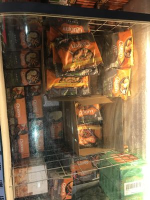 More frozen mock meat at Spar Market in Budapest