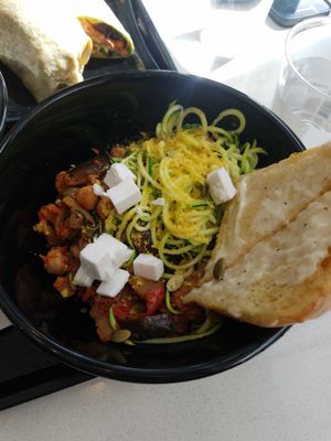 Zucchini noodles at Copper Branch in Brampton