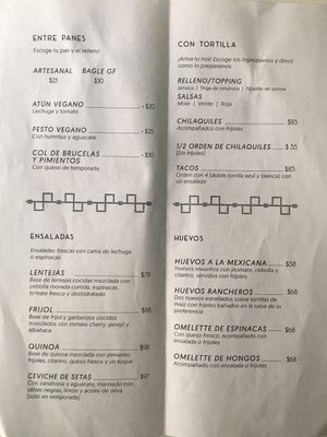 Menu page 2 at Papas & Miel in Guadalajara