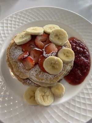 Vegan pancakes  at Papas & Miel in Guadalajara