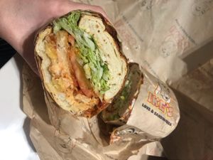 Joe Vs the Volcano, no cheese, vegan mayo  at Ike's in Honolulu