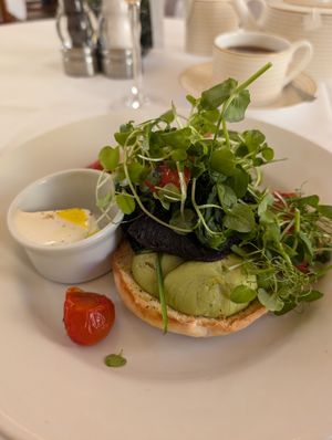 Gorgeous smashed avocado brunch at The Pump Room in Bath