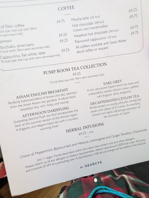 Lovely selection of teas, all very yummy at The Pump Room in Bath