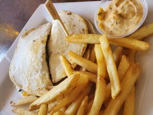 Quesadilla Burger at Blondie's in Flint