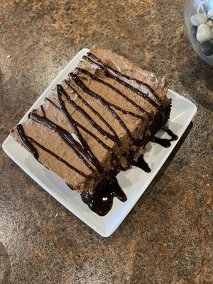 Vegan chocolate cake 😍 at Blondie's in Flint