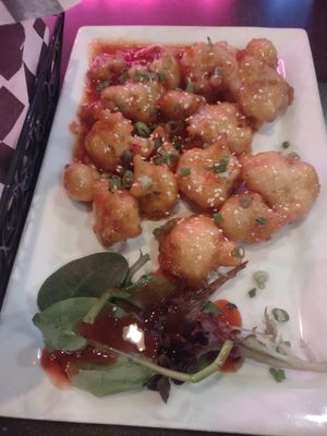 General tsao cauliflower was so good!!! Good portion! at Blondie's in Flint