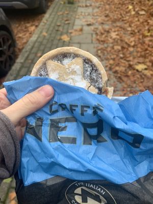 Mince pie   at Caffe Nero in South West London
