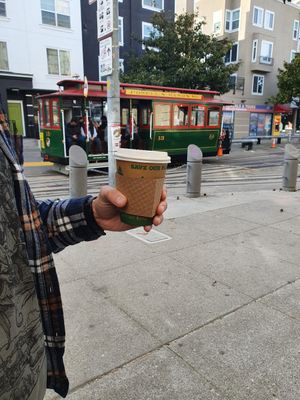 Coffe3 at Green Taste Vegan Goods in San Francisco