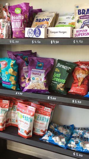 Vegan snacks  at Green Taste Vegan Goods in San Francisco