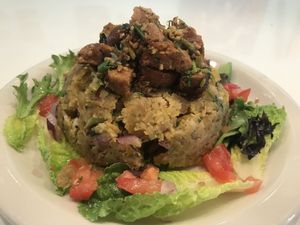 Vegan Dominican Mofongo at Juuuicy's Vegan Restaurant & Mama's Vegan Cocina in West Palm Beach