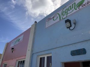 Outside at Juuuicy's Vegan Restaurant & Mama's Vegan Cocina in West Palm Beach