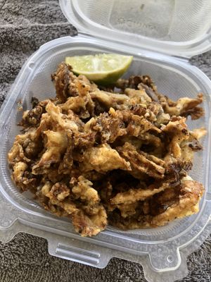 Calamari Appetizer (oyster mushroom) at Juuuicy's Vegan Restaurant & Mama's Vegan Cocina in West Palm Beach