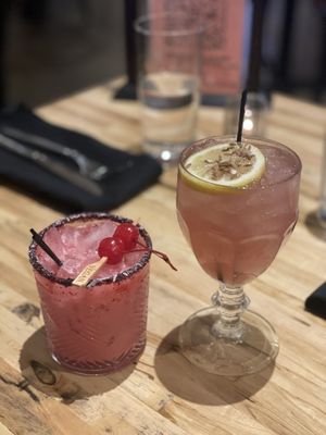 “A Little Familiar” on the left and Lavender Moon on the right  at Verdura in Phoenix