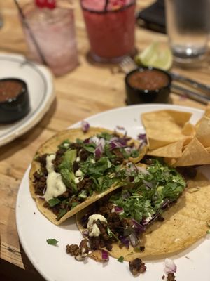 The tacos- I ate one of them.  Delicious!  at Verdura in Phoenix