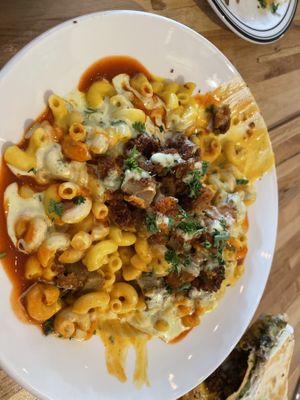 Buffalo Mac (pardon the bites out of it)  at Verdura in Phoenix