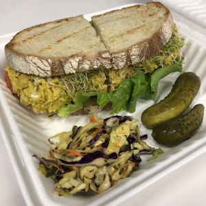 Chickpea Smash at Eve Cafe in Calgary