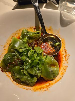 Vegan spicy wonton at Din Tai Fung in Glendale