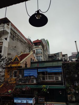 Balcony view at Hanoi Coffee Station in Hanoi