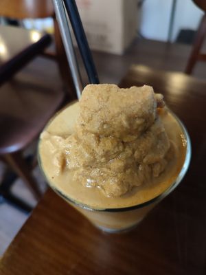 Vegan almond peanut drink at Hanoi Coffee Station in Hanoi