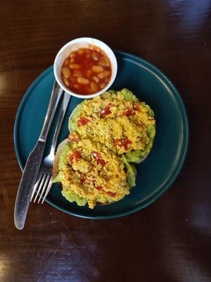 Vegan plate at Hanoi Coffee Station in Hanoi
