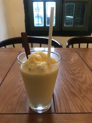 passion fruit smoothie at Hanoi Coffee Station in Hanoi