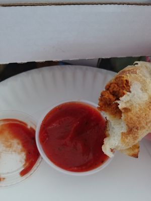 Pizza Joint yum: Vegan cheese, soyrizo and garlic at The Pizza Joint - Westwind Dr in El Paso