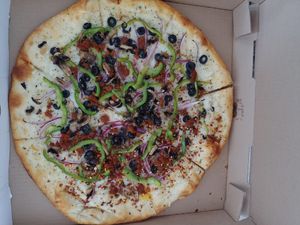Vegan Vergie: Vegan Cheese and soyrizo added at The Pizza Joint - Westwind Dr in El Paso