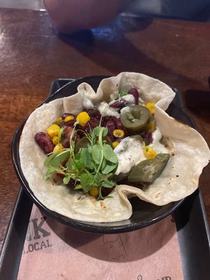 Good taco but not much vegan options 🥲  at Monteiths in Greymouth