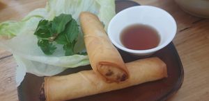 Vegan spring rolls at Phamily Kitchen in Castlemaine