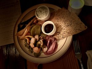 House pickles and ferments  at Forage in Cambridge